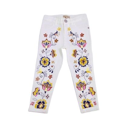 China Wholesale Breathable Jeans For 3-14 Years Old Baby Girl With Soft Feeling And Beautiful Color 98% COTTON+2% SPANDEX for sale