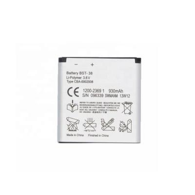 China BST38 Mobile Phone Outlet Price Li-Polymer Mobile Phone Battery For Sony Ericsson S500I W580I T650 K850I C902 K770 for sale