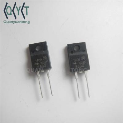 China TO-220F 8A 600V MURF860 MURF860G Recovery General Purpose Fast Rectifier Diode for sale