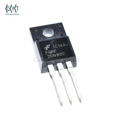 China Transistor 20A 800V TO220 IC Chip Original New FQPF20N80C 20N80C MOSFET Transistor FQPF20N80C for sale