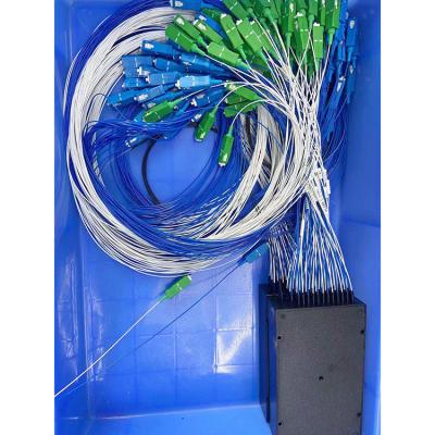 China Hot Selling Good Quality Fused FTTH FTTB FTTX Network 1X64 1550nm Single Mode Fiber Coupler for sale