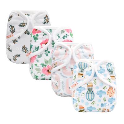 China Popular Design Printed Tpu Waterproof Superdry Suede Insert Serged Reuseable Diapers Baby Cloth Dry Reusable Cloth Diapers for sale