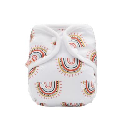 China Rainbow& Iris New Design Baby Cloth Printed Diapers 3~15kg Washable Reusable for sale