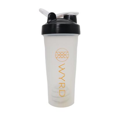 China 600ML Sports Water Bottle Gym Sports Viable Customizable Protein Shaker Bottle for sale