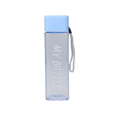 China Wholesale 450ml Viable Exquisite Plastic Sports Water Bottle Juice Packaging Bottle for sale