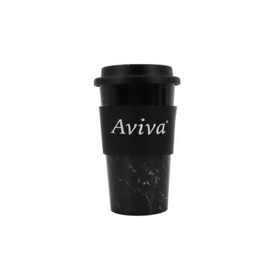 China Modern Coffee Mugs For Ladies Coffee Cups With Plastic Lid 2021 Food Grade Portable Biodegradable Anti-scalding Hot Selling Travel for sale