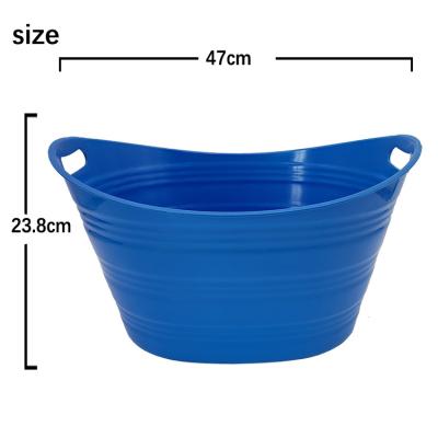 China Luxury Customized Large Capacity 18L Sustainable Transparent Bucket For Ice Cream for sale