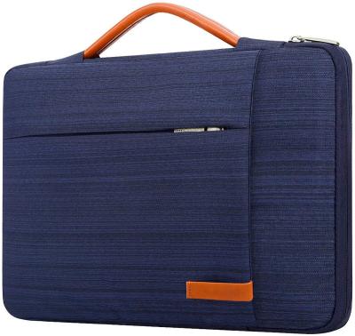 China Polyester 360 Computer Sleeve Protective Case Zipper Portable Laptop Bag for sale