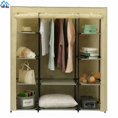 China (Size)Adjustable Bedroom Closet Fabric Cloth Wardrobe Wardrobe Cabinets For Sale for sale