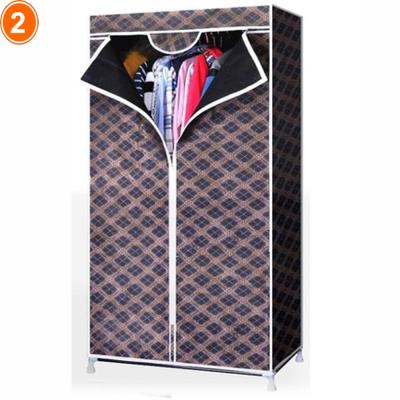 China (Size)Adjustable Portable Cloth Wardrobe Designs Folding Foldable Plastic Cloth Cabinet Storage Wardrobe for sale