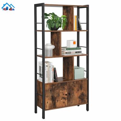 China (Full Size) Living Room Furniture Book Shelves Display Book Crates White Modern Ladder Wooden Bookcase for sale