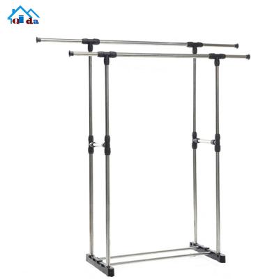 China Modern Stainless Steel Portable Cloth Hanger For Shops Cloth Drying Rack for sale