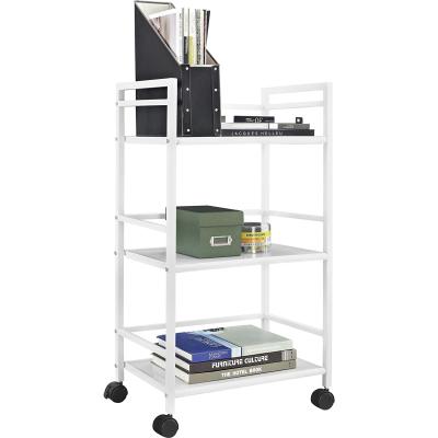 China Viable Manufacturers Selling Mobile Steel Kitchen & Home Organizer 3 Tiers Serving Storage Cart Kitchen Cart Rolling Rack. for sale