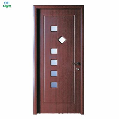 China Latest Sound Insulation Design Cheap Interior Pvc Wooden Door For Bedroom for sale