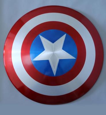 China 1:1 of Europe and America all metal Captain America Shield seventy-fifth birthday superhero shield free home delivery for sale