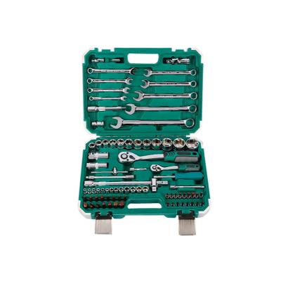 China Auto Repair Tools Carbon Steel Tool Kit For Home Tool Kit 82 Pcs Socket Wrench Household Hand Repair Tool Kit Full Set 82 for sale