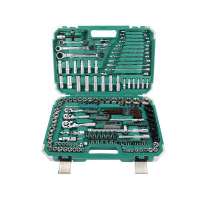 China Multi-functional Universal Car Repair Tool Box Combination Car Repair Wrench Ratchet Socket Socket Tool Box Set for sale