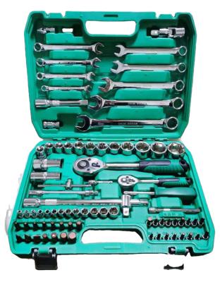 China Auto Repair Tools 82 PCs DR Car Repair Tool 1/4 Socket Set of Chrome Wrench Box Vanadium Hand Tool and Ratchet Wrench for sale