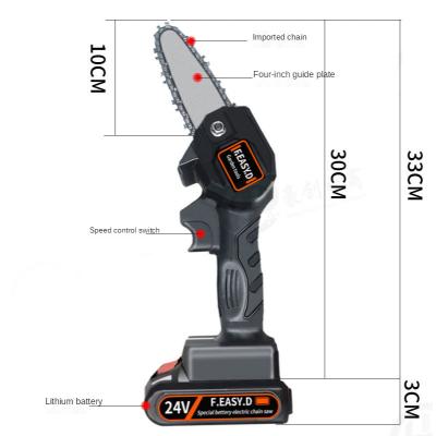 China 4 Inch Mini Chainsaw Handheld Cordless Household Anti-skid Tree Cutting Electric Chainsaw Small Portable Mini for sale