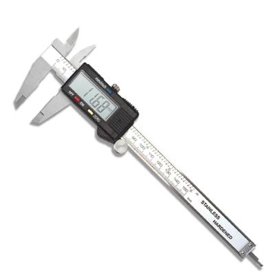 China Carbon fiber comsites vernier caliper 0-150mm 0.02mm Digital LCD vernier gauge stainless steel tool digital electronic measuring gauge for sale