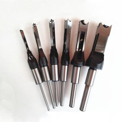 China Professional Drilling Holes Metal Material Wood Square Drill Bits Hollow Hole Mortise Chisel Drill Bits for sale