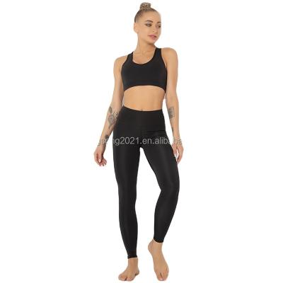 China High-Grade Viable Wholesale Women Yoga Group Suit Tight Fitness Suit Has A Spot Also Can Be Customized for sale