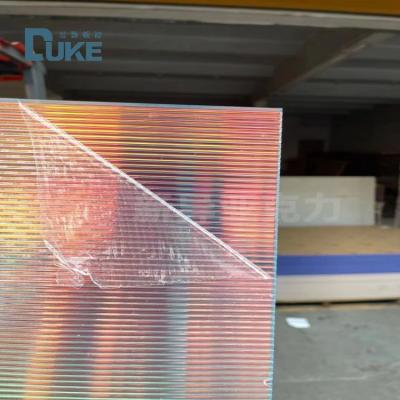 China Reeded Decorative Pattern Grey Acrylic Perspex Sheet in 1220*2440mm for Interior Decoration for sale