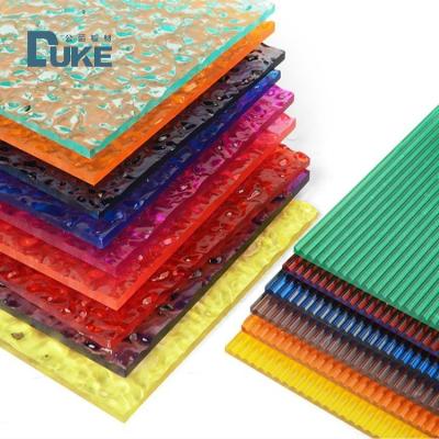 China Duke Colored  Texture Acrylic Sheet For Interior Room Decoration Patterned Prismatic Sheet for sale