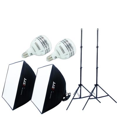 China LFV-ET50602 LED photo softbox kit photographic equipment 50*50 softbox*2 life for sale