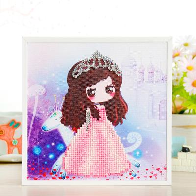 China Customization children's handmade diamond painting personalized children's toys diy educational cute drill gift full new with frame for sale