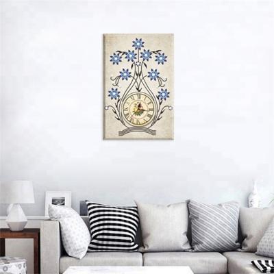 China Antique Style 50*70CM Diamond Painting Without Frame DIY 3d Crystal Diamond Painting Clock For Gift for sale