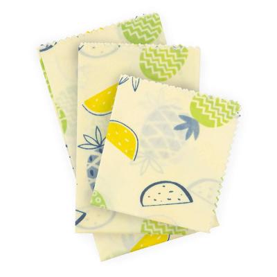 China Amazon Hit 2019 Reusable and Eco Friendly Organic Beeswax Food Wraps for sale