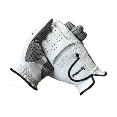 China Super Soft Anti Slip Mens Synthetic Leather Golf Gloves for sale