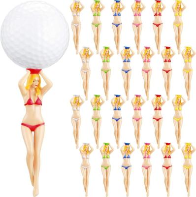 China Madame Pin- Girl Golf Tee colorful bikini plastic golf tees for sale