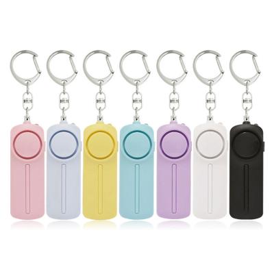 China ABS Plastic Self Defense Alarm Key Chain Security 140db Emergency Key Chain Led Personal Security Alarm Key Chain For Women for sale