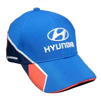 China High Quality 100% Polyester Spandex Ottoman Racing Car Brand Baseball Cap Royal Color Hat COMMON for sale