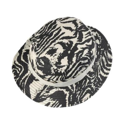 China Character Camouflage Down-Tilted Brim Cotton Bucket Hat Summer Outdoor Sport Black White Casual Sun Hat Wholesale for sale