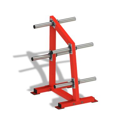 China Universal Bodybuilding Sports Exercise Commercial Gym Fitness Barbell Set Storage Rack Weight Plate Tree for sale