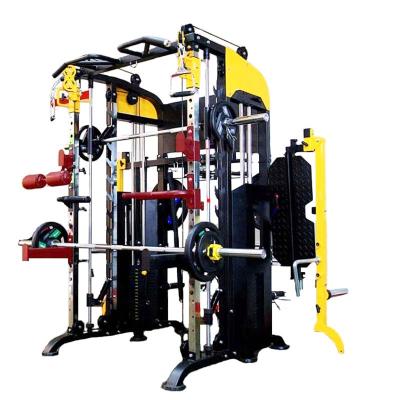 China Home Indoor Home Squatting Rack Fitness Gym Multifunctional Smith Machine Comprehensive Training Equipment for sale