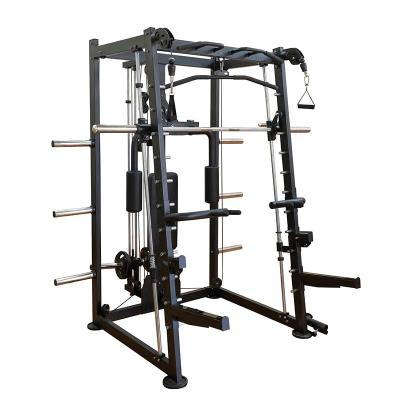 China Indoor Commercial Fitness Smith Machine Combination Squat Rack Multifunctional Gym Exercising Complete for sale