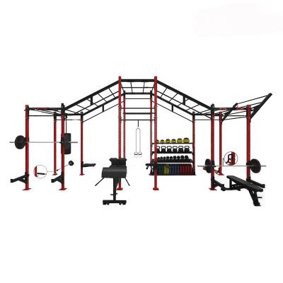 China Commercial Use Gym Fitness Equipment Crossfit Rig Multi Function Power Cage Crossfit Rack for sale