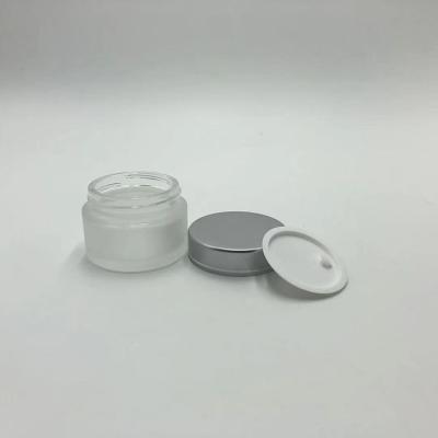 China Cheap Personal Care Packaging Glass Bottle Cosmetic Cream Thickened Glass Cream Jar for sale