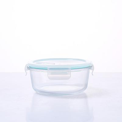 China High Quality Sustainable Sealed Lid Lunch Box Fresh-keeping Box Thickened Transparent Glass Lunch Box for sale