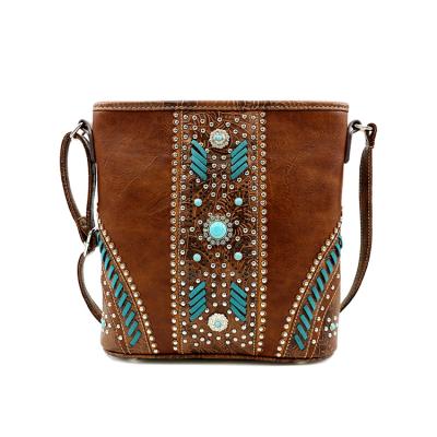 China Vintage Good Quality Brown Fashion Luxury Soft Women Cross - Body Bag for sale