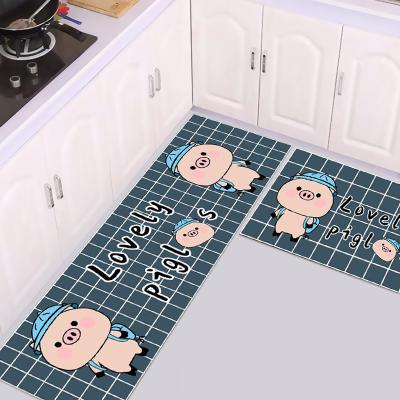 China 20201 Washable Hot Sale Concise Animal Style Luxury Digital Printing Kitchen Mat With Modern Design for sale