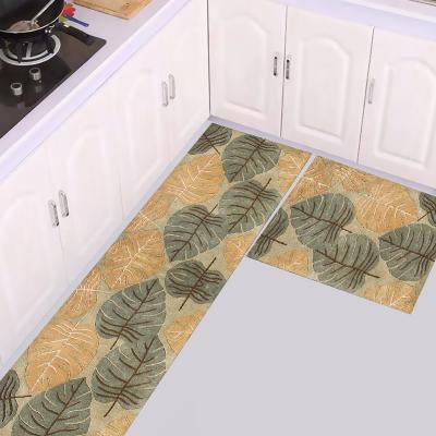 China High Quality Anti Skid Non Slip Digital Washable Printing Kitchen Puzzle Mats And Blankets for sale