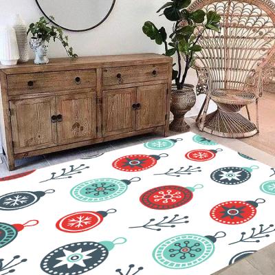 China Modern Non Slip Microfiber Living Room Mat Area 3d Printed Baby Christmas Carpet Manufacturers for sale