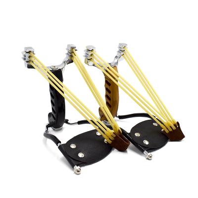 China Traditional Professional Metal Slingshot Metal Folding Outdoor Hunting Slingshot for sale