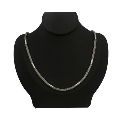 China Amazon CLASSIC Hot Selling Simple Silver Stainless Steel Jewelry Necklace Chain Necklace for sale