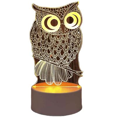 China Wholesale Fashional Gift 3D Night Light Led Table Lamp Creative Cute Small Ambient Lighting Desk Ornament for sale